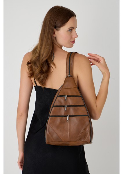 Özel Tasarım Hakiki Deri Sırt ve Kol Çantası Fonksiyonel Çanta modelleri