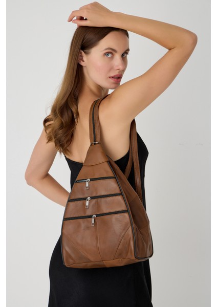 Özel Tasarım Hakiki Deri Sırt ve Kol Çantası Fonksiyonel Çanta fırsatları