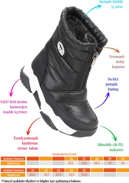 Sumo Fermuarlı Kız Çocuk Kar Botu fiyatları