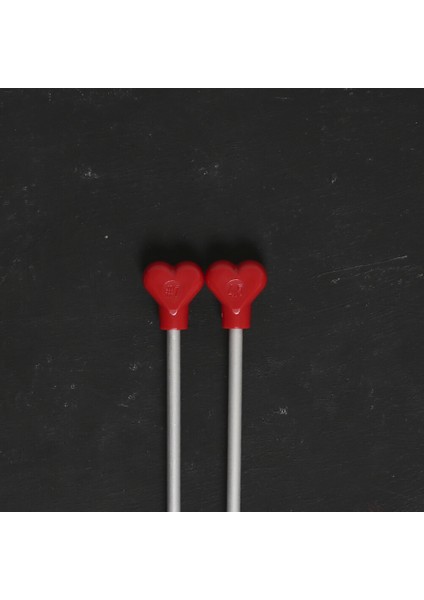 Addı Kalpli 4,5mm 40CM Klasik Alüminyum Örgü Şişi - 200-7 fiyatları