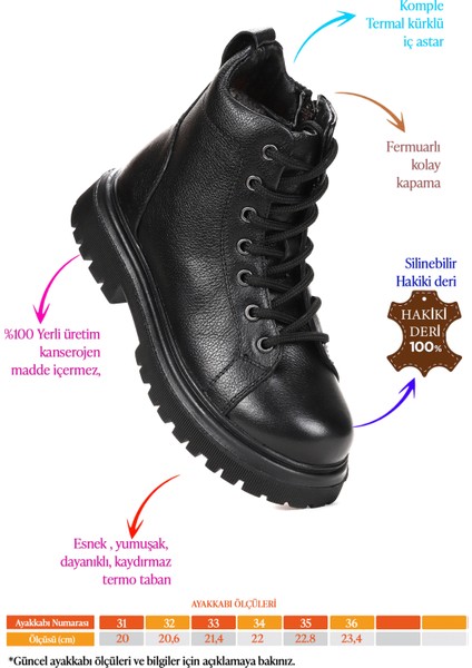 Seri %100 Deri Fermuarlı Erkek Çocuk Bot Ayakkabı fiyatları