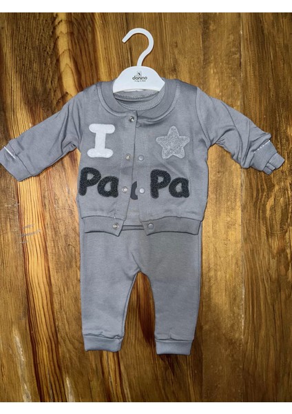 3-12 Aylık Üçlü Kolej Ceketli Takım Gri fiyatları