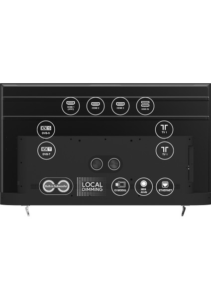 YE-75IDWG11 75'' 190 Ekran Uydu Alıcılı 4K Ultra HD Google MiniLED TV