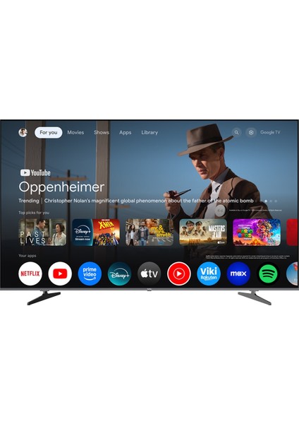 YE-75IDWG11 75'' 190 Ekran Uydu Alıcılı 4K Ultra HD Google MiniLED TV