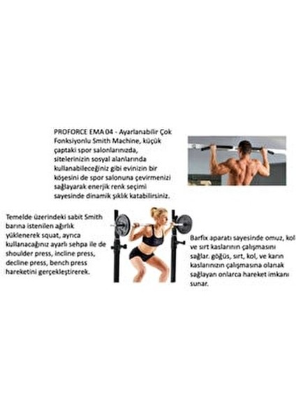 Ema 04 Smith Machine Çok Fonksiyonlu Ağırlık İstasyonu 160 kg Kapasiteli fırsatları