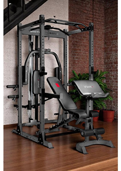Smith Machine Çok Fonksiyonlu Egzersiz İstasyonu Sağlam Çelik Yapı ile 15 Egzersiz fırsatları