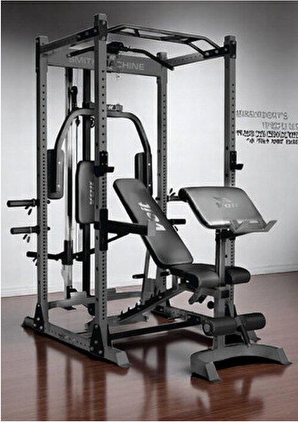 Smith Machine Çok Fonksiyonlu Egzersiz İstasyonu Sağlam Çelik Yapı ile 15 Egzersiz