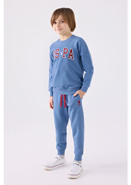 US1914 Erkek Eşofman Takımı Rahat Tasarım ile Günlük Kullanım İçin Mavi