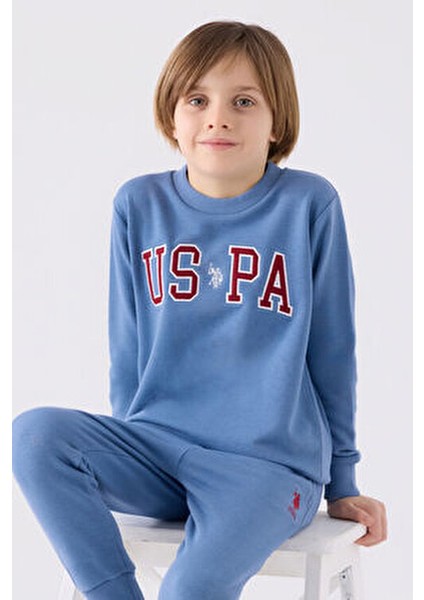 US1914 Erkek Eşofman Takımı Rahat Tasarım ile Günlük Kullanım İçin Mavi