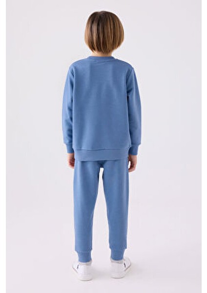US1914 Erkek Eşofman Takımı Rahat Tasarım ile Günlük Kullanım İçin Mavi