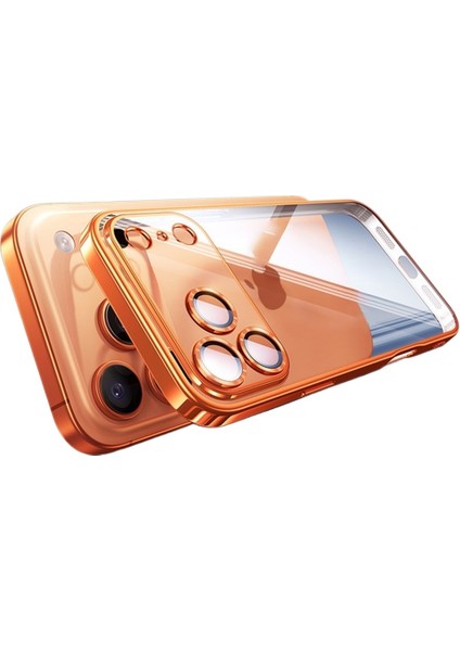 iPhone17proMax için uygun, lens filmli elektrokaplama cep telefonu kılıfı Apple tam koruma şeffaf yumuşak kılıf (Yurt Dışından) fiyatları