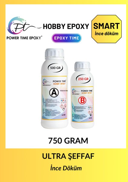 Hobby Epoxy Smart/ Hobi Epoksi Reçine Ultra Şeffaf ve Parlak Ince Döküm