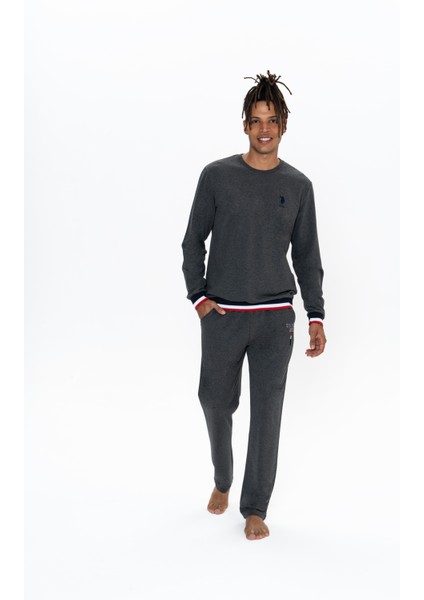 Erkek Antrasit Melanj Ev Giyim indirimleri