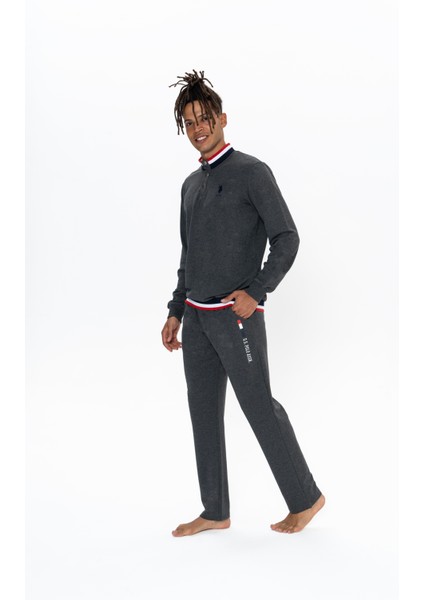 Erkek Antrasit Melanj Ev Giyim indirimleri