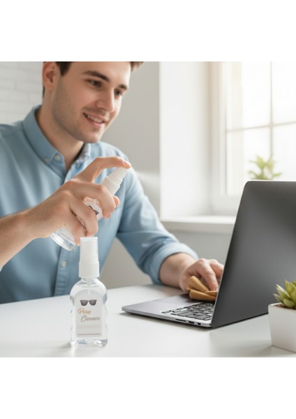 Gözlük ve Ekran Temizleme Spreyi, 4 Adet 50ML ve 4 Adet Temizleme Mendili fırsatları