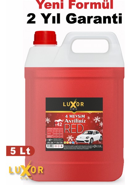 4 Mevsim -42 Kırmızı Antifriz 5 LT. fiyatları
