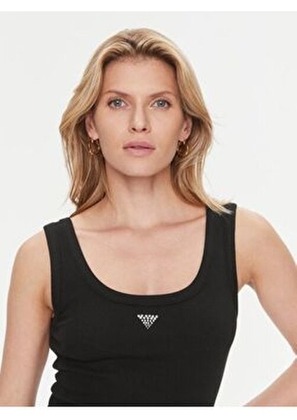 Polo Yaka Siyah Kadın Büstiyer W3YP68KA0H1-JBLK