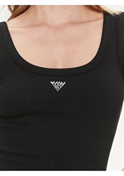 Polo Yaka Siyah Kadın Büstiyer W3YP68KA0H1-JBLK