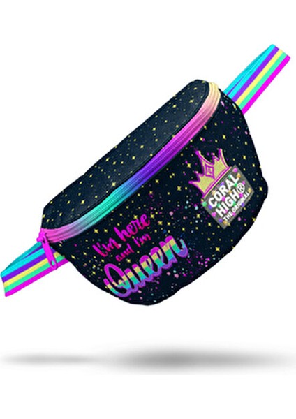 Çok Renkli Bel Çantası Pvc Kumaşla Şık Görünüm 2 lt