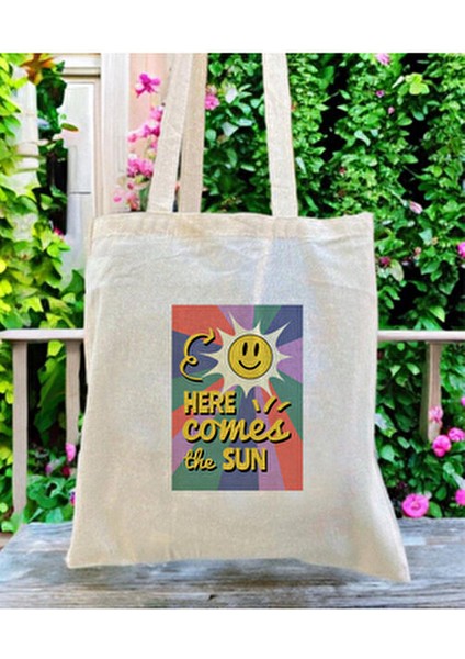 Here Comes The Sun Tekstil Çanta Kadın 35x40 cm modelleri
