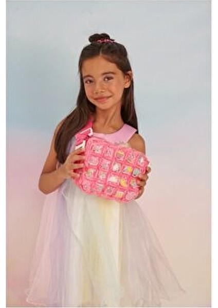 Çocuk Omuz Çantası Silikon Malzeme ile Sweet Dream Temalı Orta Boy