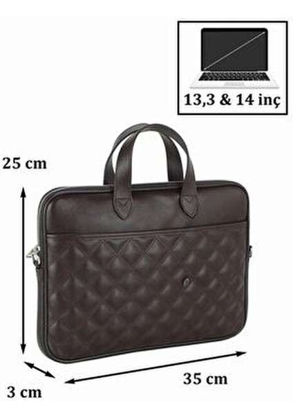 Siyah Laptop Evrak Çantası Günlük Kullanım İçin Su Geçirmez 13.3 ve 14 inç