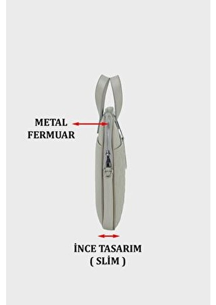 Siyah Laptop Evrak Çantası 13.3 ve 14 İnç Uyumlu Su Geçirmez Poliüretan Malzeme