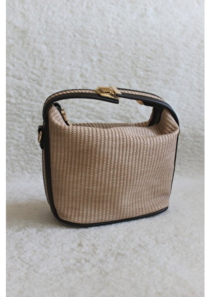 Holly Bej Hasır El ve Çapraz Çanta Hafif ve Şık Tasarım indirimleri