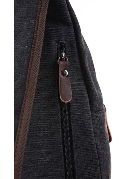Unisex Body Bag Branda Malzeme ile Ergonomik Tasarım 16x30x8 cm Siyah Renk