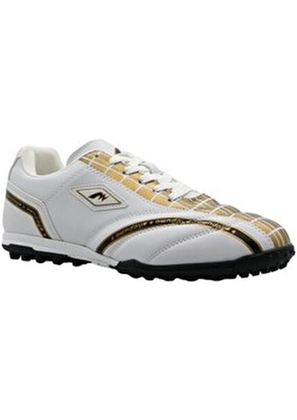 Erkek Halı Saha Ayakkabısı Beyaz Altın Detaylı Tasarım ile Rahat Kullanım indirimleri