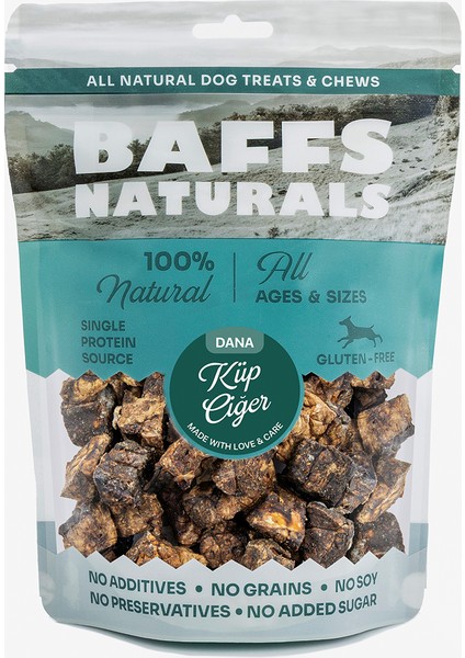 Dana Küp Ciğer %100 Doğal Köpek Ödül Maması 100 gr