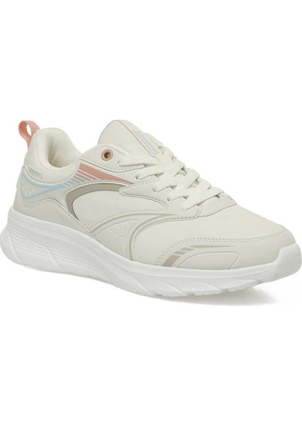 Quıck Run PU W Ekru-Somon Kadın Spor Ayakkabı