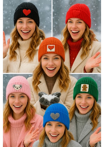 Turuncu Yün Lüks Bere Yeşil Kurbağa Punch Detaylı , Unisextir ( Punch Detay Sağ Yandadır ) AYN108 fiyatları