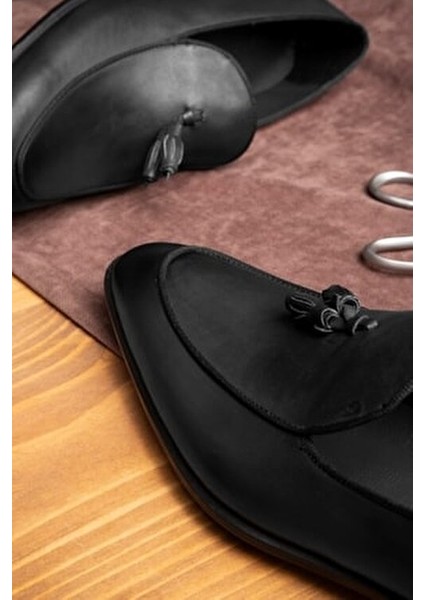 Smug Deri Erkek Klasik Ayakkabı Antibakteriyel İç Yüzey ile Rahat Kullanım