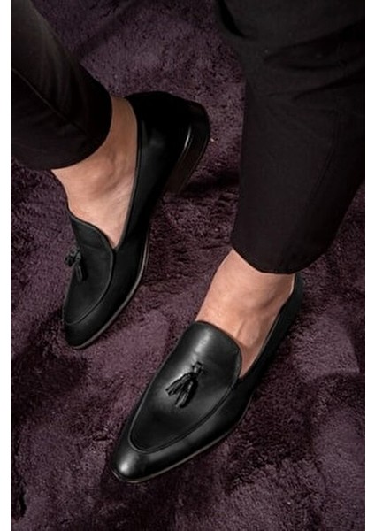 Smug Deri Erkek Klasik Ayakkabı Antibakteriyel İç Yüzey ile Rahat Kullanım