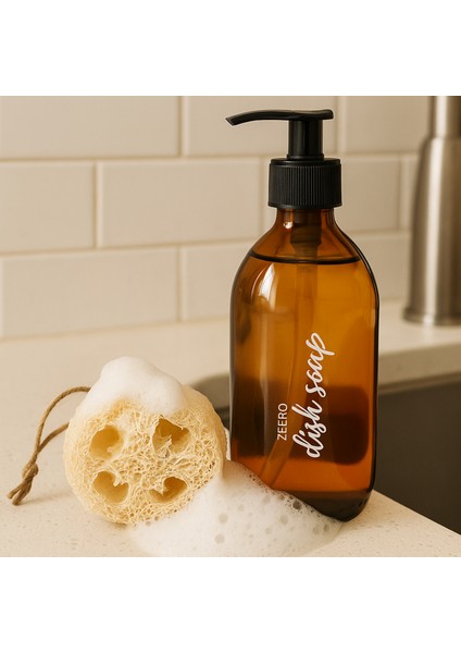 Amber Cam Bulaşık Deterjanı & Sıvı Sabun Şişesi - 300ML fiyatları
