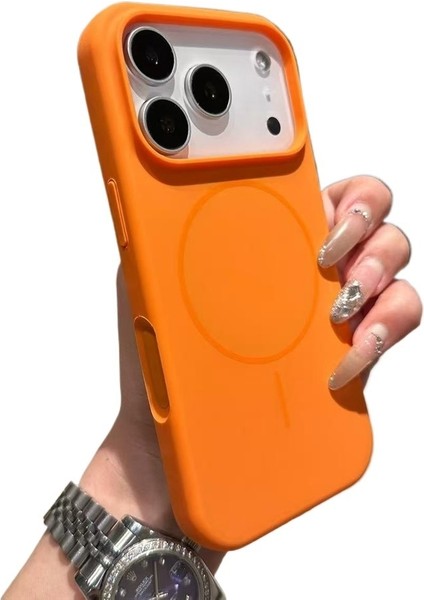 iPhone 17 Sıvı Silikon Ince Halka Manyetik Apple Düşmeye Dayanıklı Cep Telefonu Kılıfı Için Aı Entegre Kamera Düğmesi (Yurt Dışından)