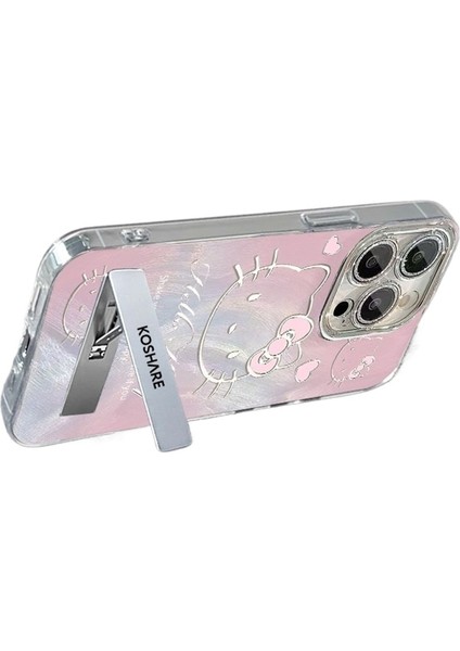 Apple Tüy Iplik Cep Telefonu Kılıfı IPHONE15PRO Braketi Tam Paket Gümüş El Kayışı Üst Düzey Için Uygundur (Yurt Dışından)