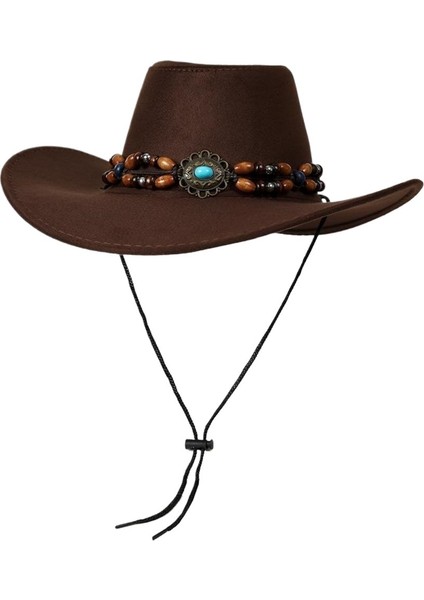 Retro Western Kovboy Şapkası Kadın Seyahat Güneşliği (Yurt Dışından)