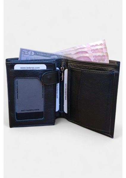 LD02 Deri Büyük Cüzdan Bozuk Para Bölmeli