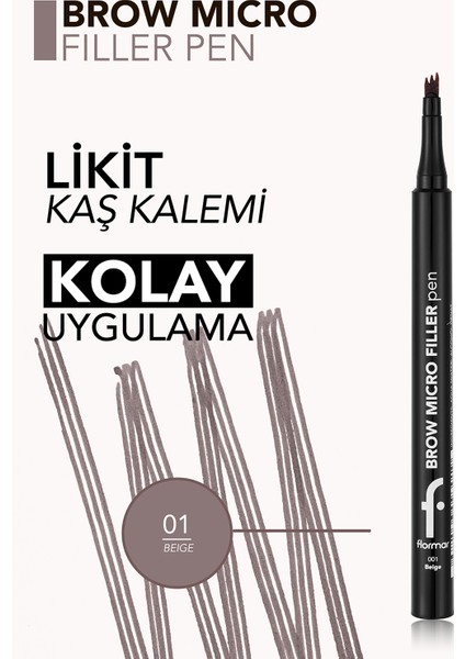 Brow Micro Filler Tarayıcı Keçe Uçlu Kaş Kalemi (01 Beige) 8682536093019 fırsatları