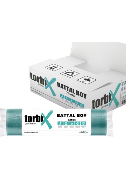 Battal Boy Çöp Torbası 72x95 cm - Siyah renk fiyatları