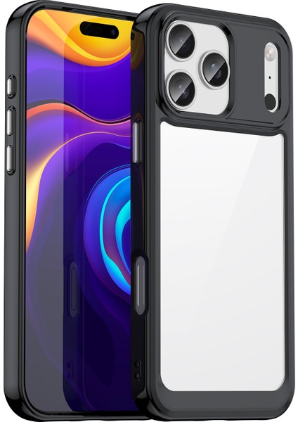 iPhone 17 Pro Max Tpu + Akrilik Koruyucu Şeffaf Telefon Kılıfı (Yurt Dışından)