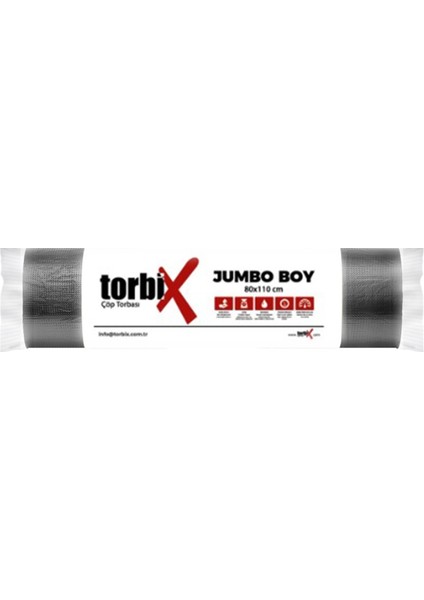 Standart Jumbo Boy Çöp Torbası 80x110 cm 375 Gr - 1 Rulo Paket modelleri