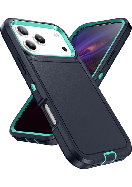 iPhone 17 Pro Max Pc + Silikon + Eva 3'ü 1 Arada Darbeye Dayanıklı Telefon Kılıfı (Yurt Dışından) fiyatları