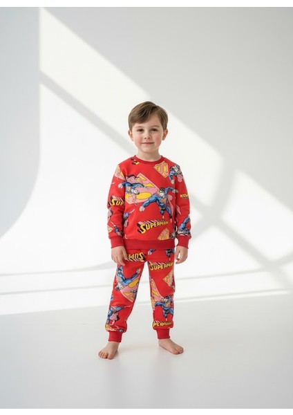 Renkli Alt Üst Takım Pijama Takımı (Kalıbı Dar)