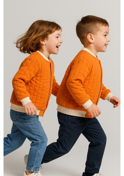 Unisex Kapitone Cıtcıtlık Ceket Turuncu fiyatları