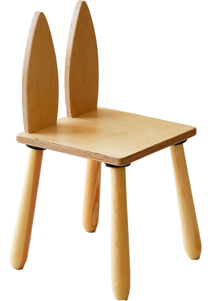 Doğal Ahşap Renkli Çocuk Sandalye Tilki fiyatları