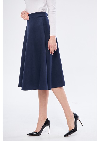 Midi Boy Süet Kiloş Etek indirimleri