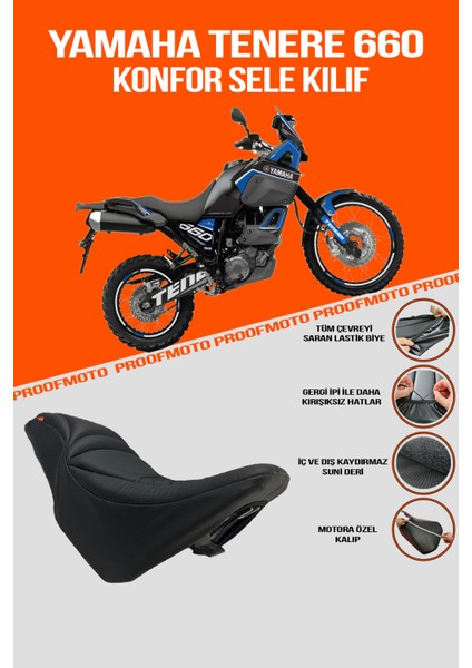 YAMAHA TENERE 660 Konfor Sele Kılıf